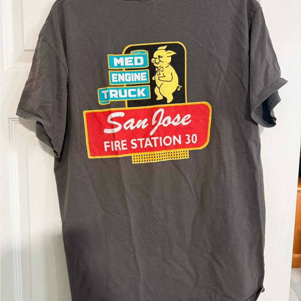 Gray San Jose Fire Station 30 T-Shirt